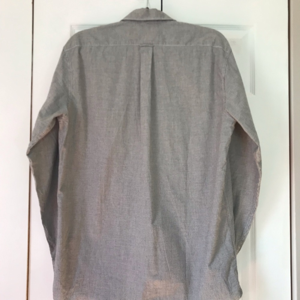 Light Grey Checkered Faonnable Button Down - image 3